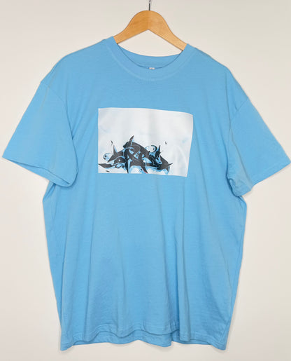 T-Shirt balticblue Oversize